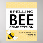Spelling Bee Competition Announcement Poster 16x20 ポスター (正面)