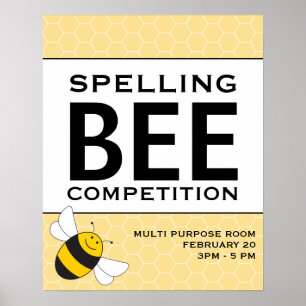 Spelling Bee Competition Announcement Poster 16x20 ポスター