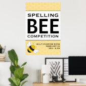 Spelling Bee Competition Announcement Poster 24x36 ポスター (ホームオフィス)