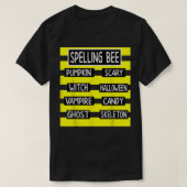 Spelling Bee Funny Pun Halloween Costume for Teach Tシャツ (デザイン正面)