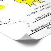 Spelling Bee Participant 子供へ Certificate ポスター (角)