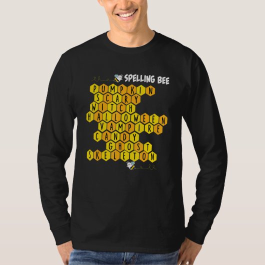 Spelling Bee Pun Halloween Costume For Teachers Tシャツ (正面)
