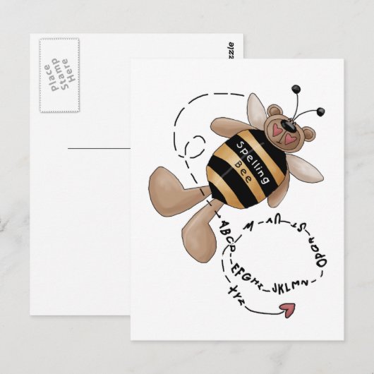 Spelling Bee T-shirt and Gift ポストカード (正面/裏面)