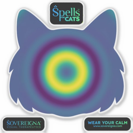 Spells for Cats: Calm Kitty (Calming) シール (正面)