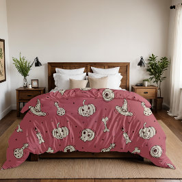 Spells & Skeletons Halloween Fleece Blanket フリースブランケット