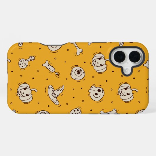 Spells & Skeletons Halloween Phone Case iPhoneケース (裏面横)