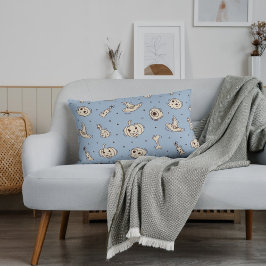 Spells & Skeletons Halloween Throw Pillow ランバークッション