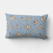 Spells & Skeletons Halloween Throw Pillow ランバークッション (裏面)