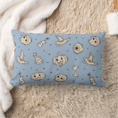 Spells & Skeletons Halloween Throw Pillow ランバークッション (ブランケット)