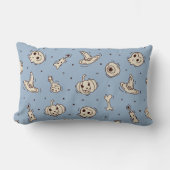 Spells & Skeletons Halloween Throw Pillow ランバークッション (正面)
