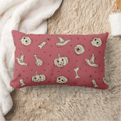 Spells & Skeletons Halloween Throw Pillow ランバークッション (ブランケット)