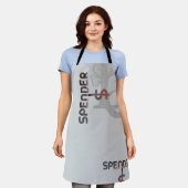 SPENDERエプロン抽象芸術トレンドデコールパウダー エプロン (着用した状態)