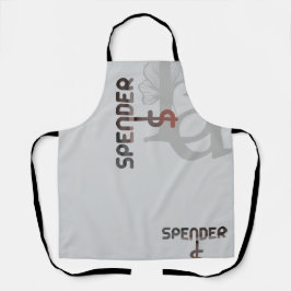 SPENDERエプロン抽象芸術トレンドデコールパウダー エプロン