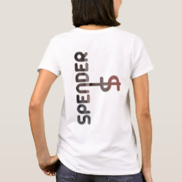 SPENDERバックプリントTシャツ傾向抽象芸術パウダー Tシャツ