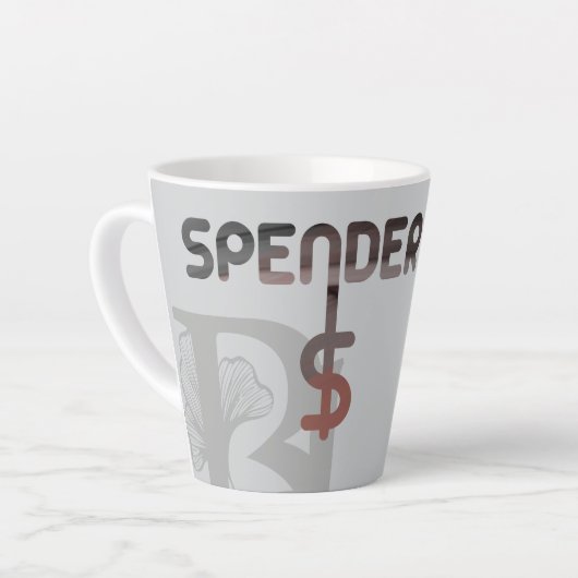 SPENDERラテマグ抽象芸術トレンドインテリアデコール カフェラテマグ (左アングル)