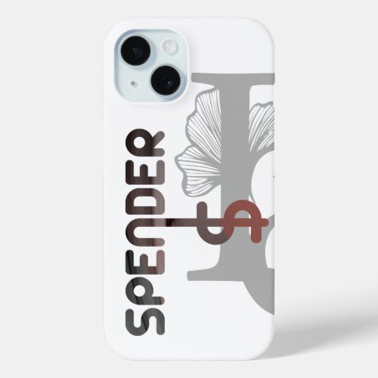 SPENDER iPhoneケーストレンド抽象芸術ブラックパウダー Case-Mate iPhoneケース (裏面)