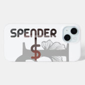 SPENDER iPhoneケーストレンド抽象芸術ブラックパウダー Case-Mate iPhoneケース (裏面 (横))