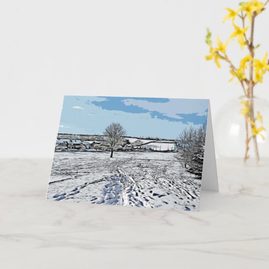 Spens Field、Harthill with Woodall。 カード (黄色い花)