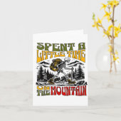 Spent A Little Time On The Mountain - Skeleton Hik カード (黄色い花)