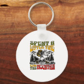 Spent A Little Time On The Mountain - Skeleton Hik キーホルダー (正面)