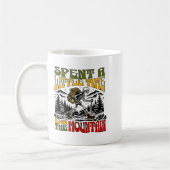 Spent A Little Time On The Mountain - Skeleton Hik コーヒーマグカップ (左)