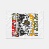 Spent A Little Time On The Mountain - Skeleton Hik フリースブランケット (正面(横))