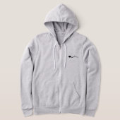 Sperm on my hoodie! Long sleeve zippered Hoodie. パーカ (レイダウン)