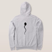 Sperm on my hoodie! Long sleeve zippered Hoodie. パーカ (レイダウン裏面)