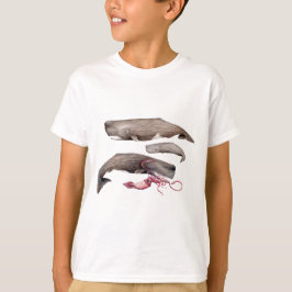 Sperm whale trio tシャツ