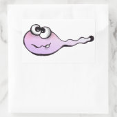 Spermien, sperm, aufkleber, kaulquappen, sticker 長方形シール (バッグ)