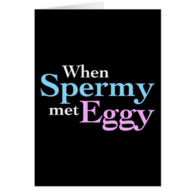SpermyがEggyに会った時 (正面)