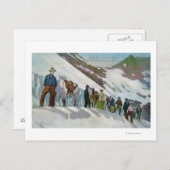 Sperry Glacier足の登山者 ポストカード (正面/裏面)