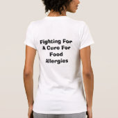 SPEWDは食物アレルギーのTシャツのための歩行を解放します Tシャツ (裏面)