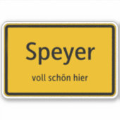Speyer Aufkleber Sticker Autoaufkleber シール (正面)