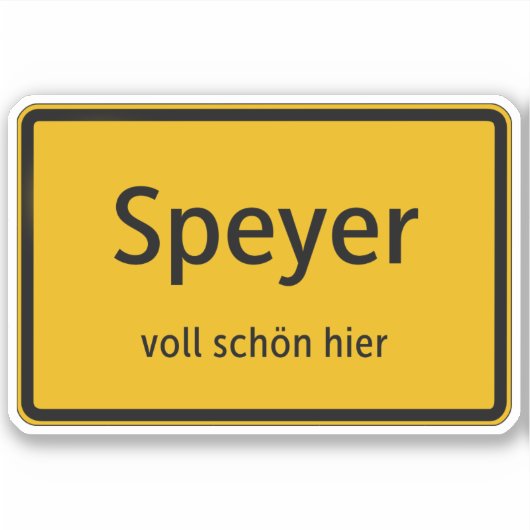 Speyer Aufkleber Sticker Autoaufkleber シール (正面)