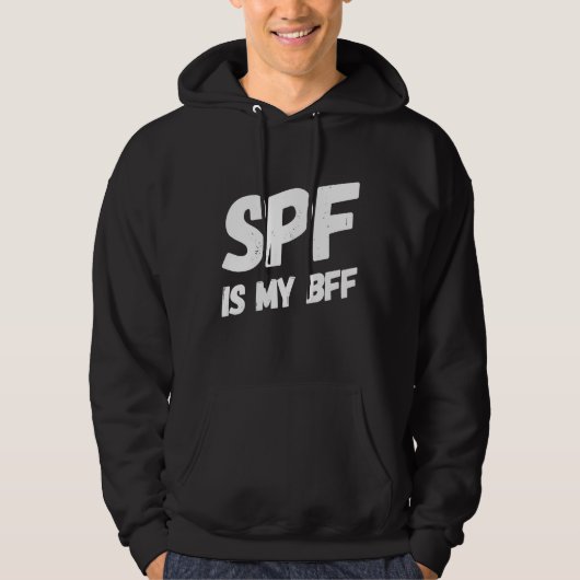 SPFは私のBFF 皮膚科 皮膚科医 日焼け止め パーカ (正面)