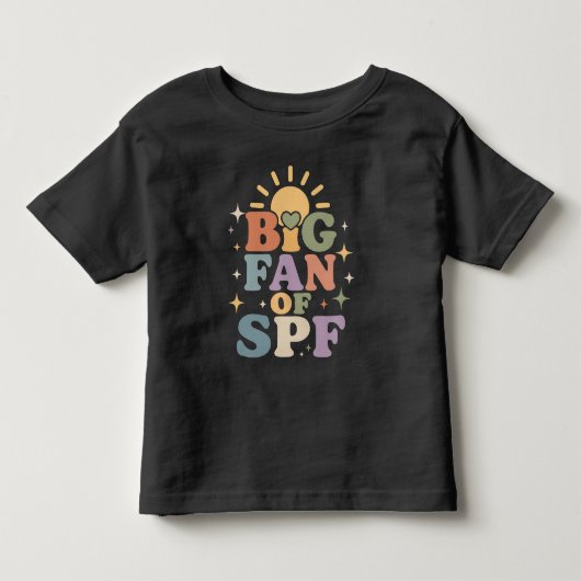 SPF大好き 夏の日焼け対策 トドラーTシャツ (正面)