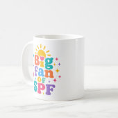 SPF大好き 夏の紫外線対策 コーヒーマグカップ (正面左)