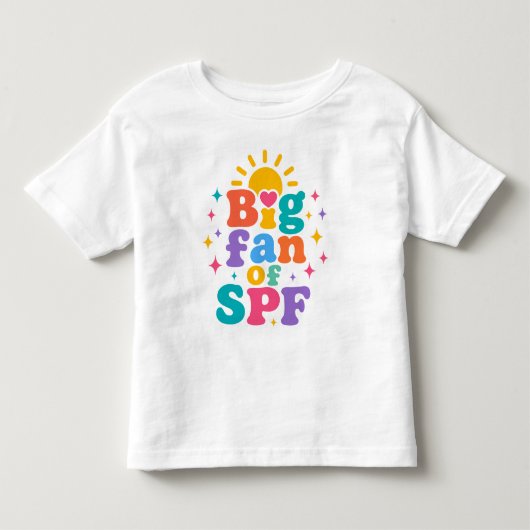 SPF大好き 夏の紫外線対策 トドラーTシャツ (正面)