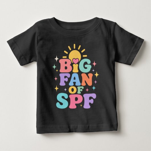 SPF大好き 夏の紫外線対策 ベビーTシャツ (正面)
