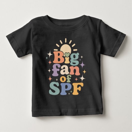SPF大好き 夏の紫外線対策 ベビーTシャツ (正面)