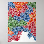 Spheresapape circlesの絵画プリントポスターアート ポスター (正面)