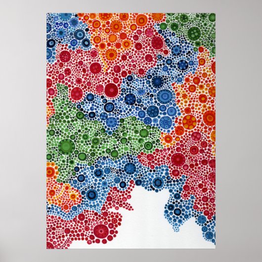 Spheresapape circlesの絵画プリントポスターアート ポスター (正面)