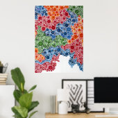 Spheresapape circlesの絵画プリントポスターアート ポスター (ホームオフィス)