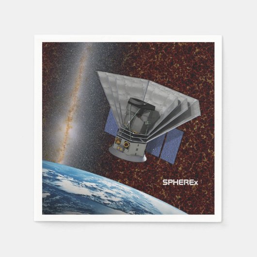 SPHEREx銀河系ハンター宇宙船 スタンダードカクテルナプキン (正面)