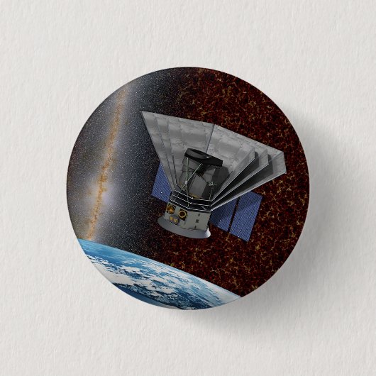 SPHEREx銀河系ハンター宇宙船 缶バッジ (正面)