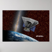 SPHEREx Galaxy Hunter Spacecraft ポスター (正面)