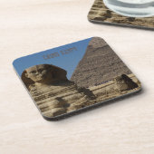 Sphinx and Pyramids at Cairo Egypt Souvenir コースター (左側)