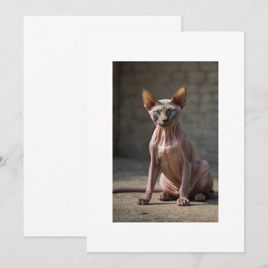 sphinx cat 招待状 (正面/裏面)