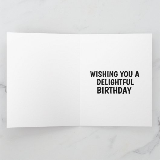 SPHINX CAT FUNNY BIRTHDAY GREETING CARD カード (内部)